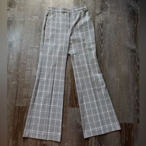NWOT Express Black and White Checkered Pants 8 TALL